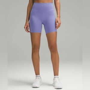 Lululemon Wunder Train High Rise Short Lavender Sz. 4